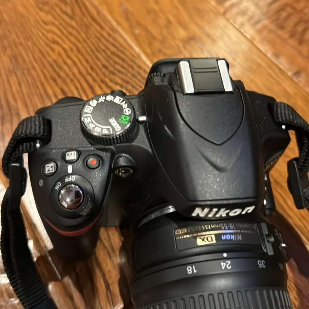 Nikon d3200 camera like new. Stored in a case and never touched